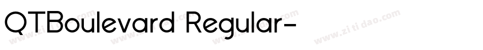 QTBoulevard Regular字体转换